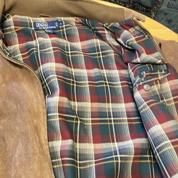 PRL - Polo Ralph Lauren leather bomber jacket. - Picture 3 of 4